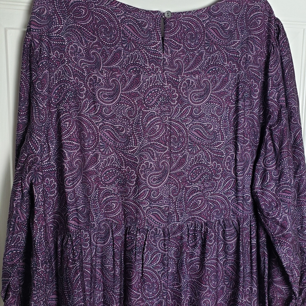 J. Jill Tiered Set-In Sleeve Midi Dress - Picture 9 of 10